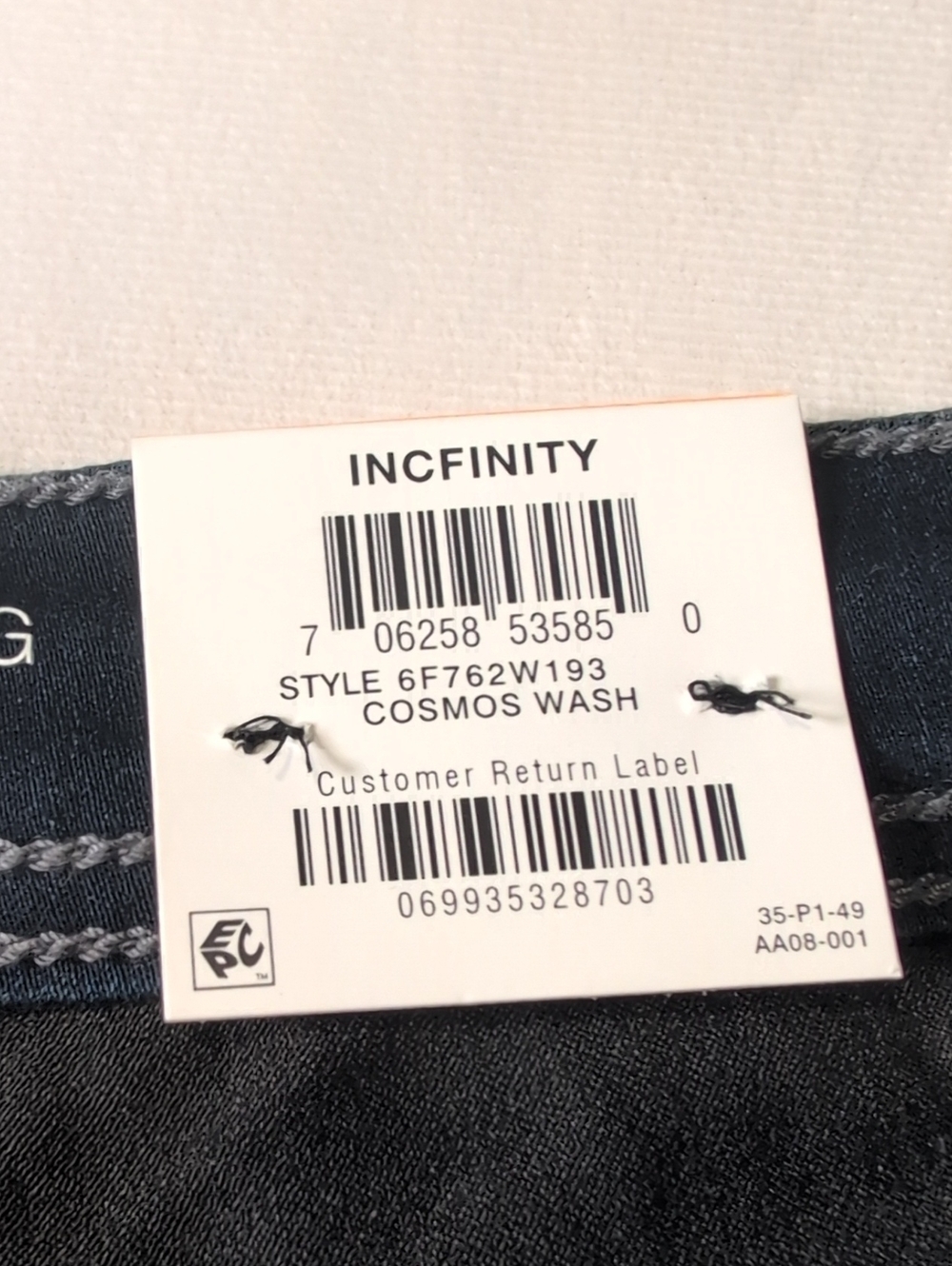 INC Skinny Leg Tummy Control Dark Wash Jeans Size 24W - Picture 2 of 10